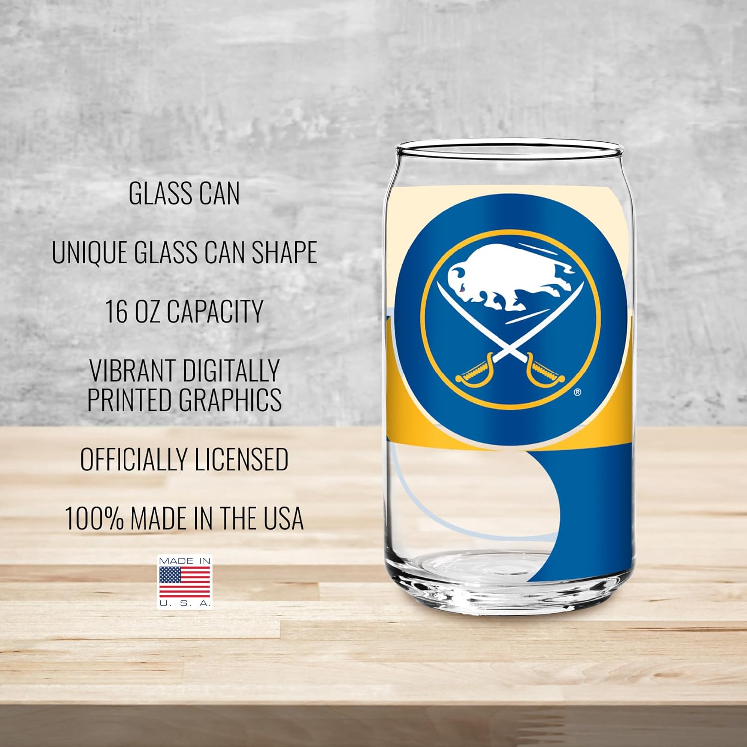 Rico Industries NHL Hockey Standard 16-oz Can Shaped Glass - Image 6