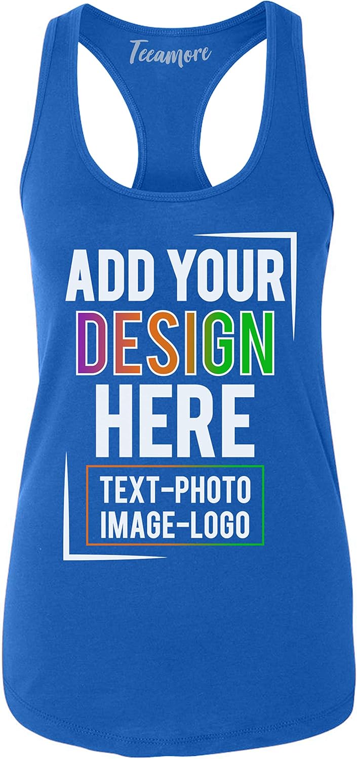 Las camisetas sin mangas personalizadas para mujer diseñan tu propia imagen, logotipo de foto, texto personalizado