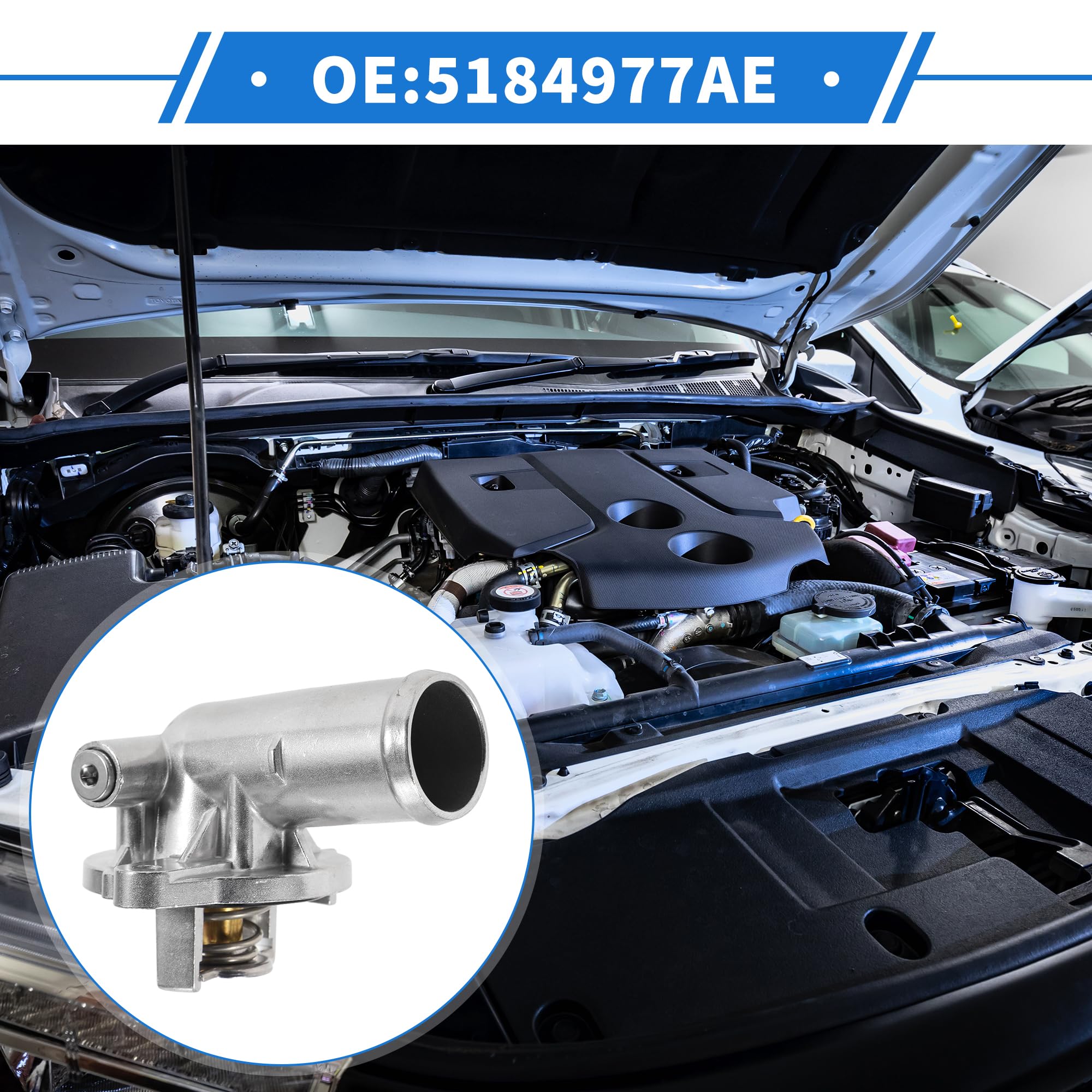 Boîtier De Thermostat Moteur 1 Pc Pour Chrysler 300 11-24
