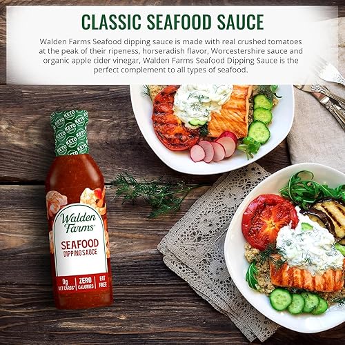 Miniatura 56 de Walden Farms Salsa Alfredo - Salsa cremosa de estilo italiano cero calorías, sin azúcar, keto y sin carbohidratos, botella de 12 onzas