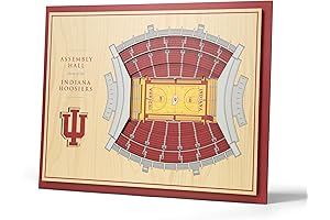 YouTheFan NCAA Indiana Hoosiers 5-Layer StadiumView 3D Wall Art - Assembly Hall