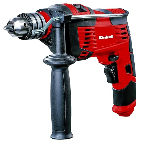 Einhell TC-ID 1000 E Trapano a percussione (tensione 230-240 V, potenza 1010 W, giri al min. 0-3000, percussioni al min. 0-48000, mandrino a cremagliera in metallo 13 mm, incl. seconda maniglia)