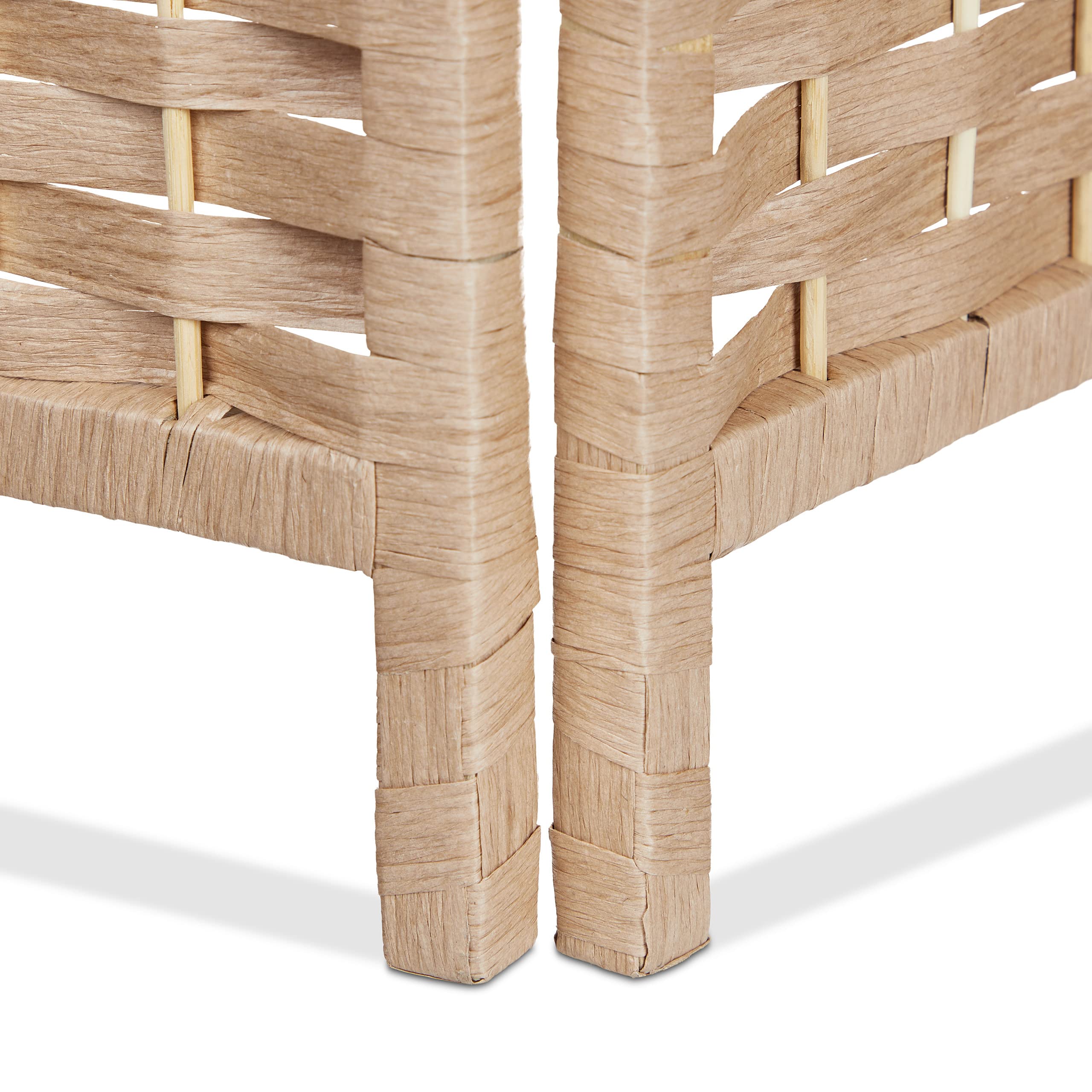 Relaxdays Paravento a 3 Pannelli, Divisore Pieghevole in Legno, HxL 170 x 120 cm, Separé per Ambienti Interni, Naturale