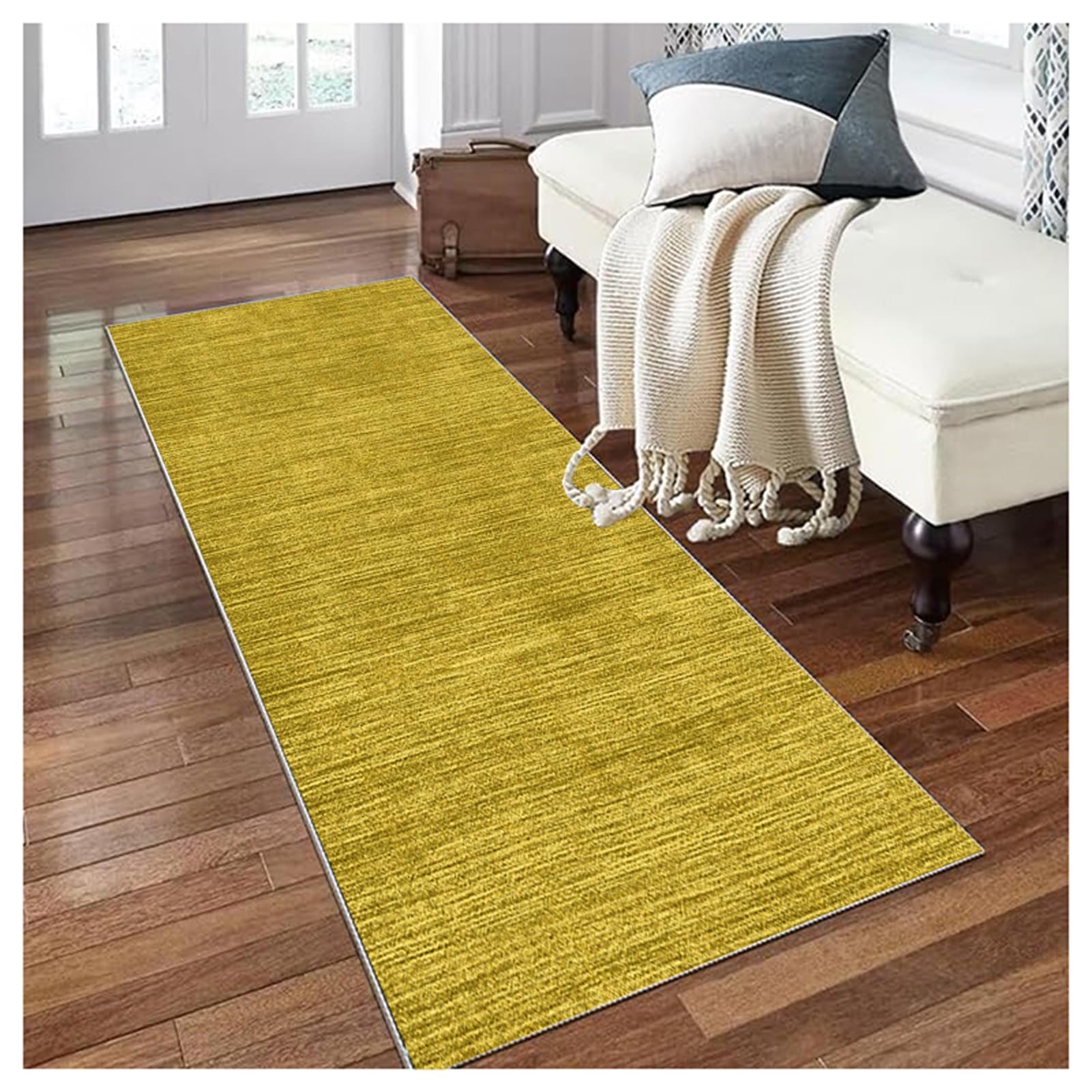 Alfombra pasillo larga de 40x380cm antideslizante para pasillos estrechos y dormitorio