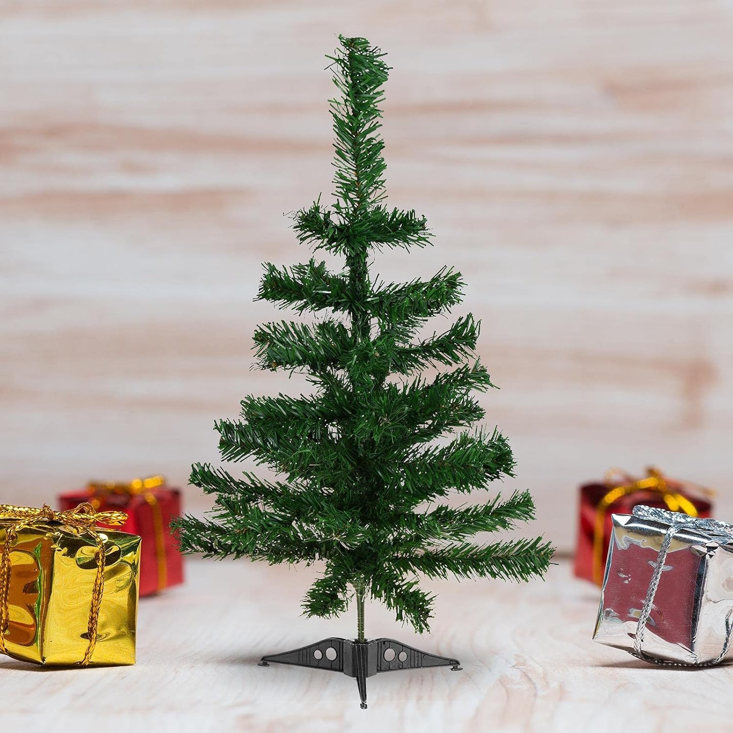 2Ft/60cm Green Artificial Christmas Tree Traditional Realistic Natural Branches Canadian Pine Tips Xmas Tree