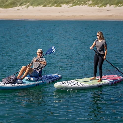 Miniatura 7 de ISLE Pioneer - Tabla inflable de remo para pie, incluye correa de bobina, aleta de giro, mochila de viaje, bomba de mano, remo - SUP apto para
