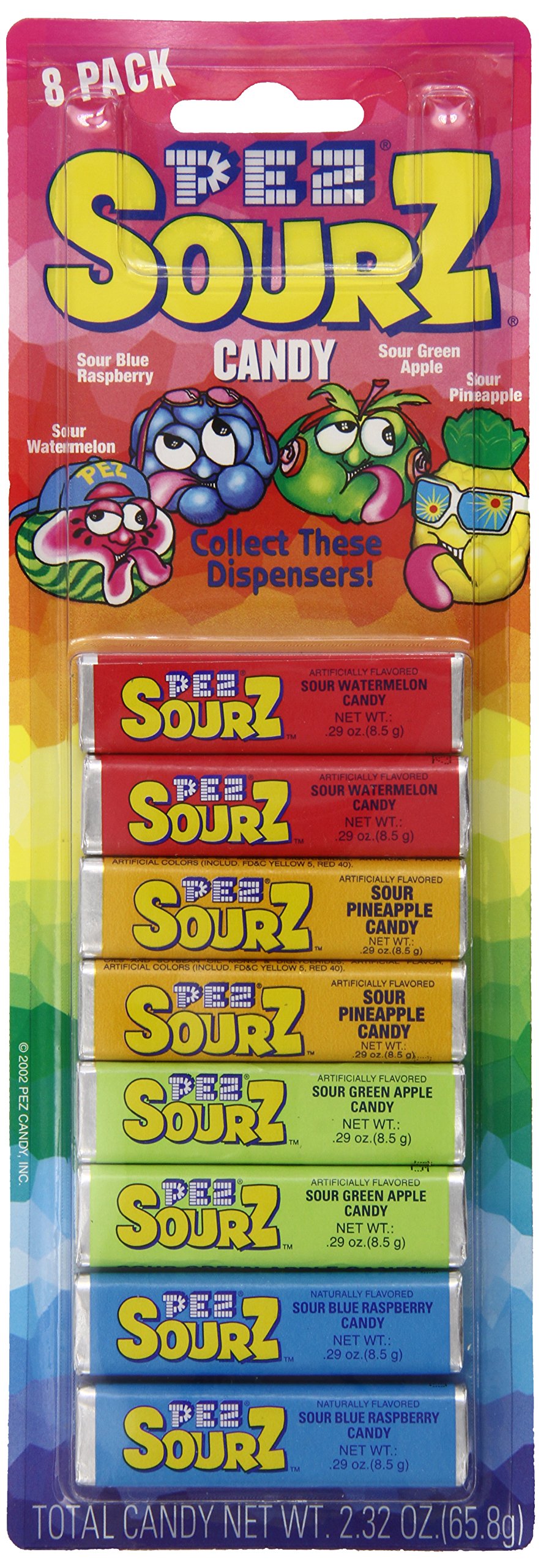 PEZSourz Candy Refill, 2.32 Ounce (Pack of 24)