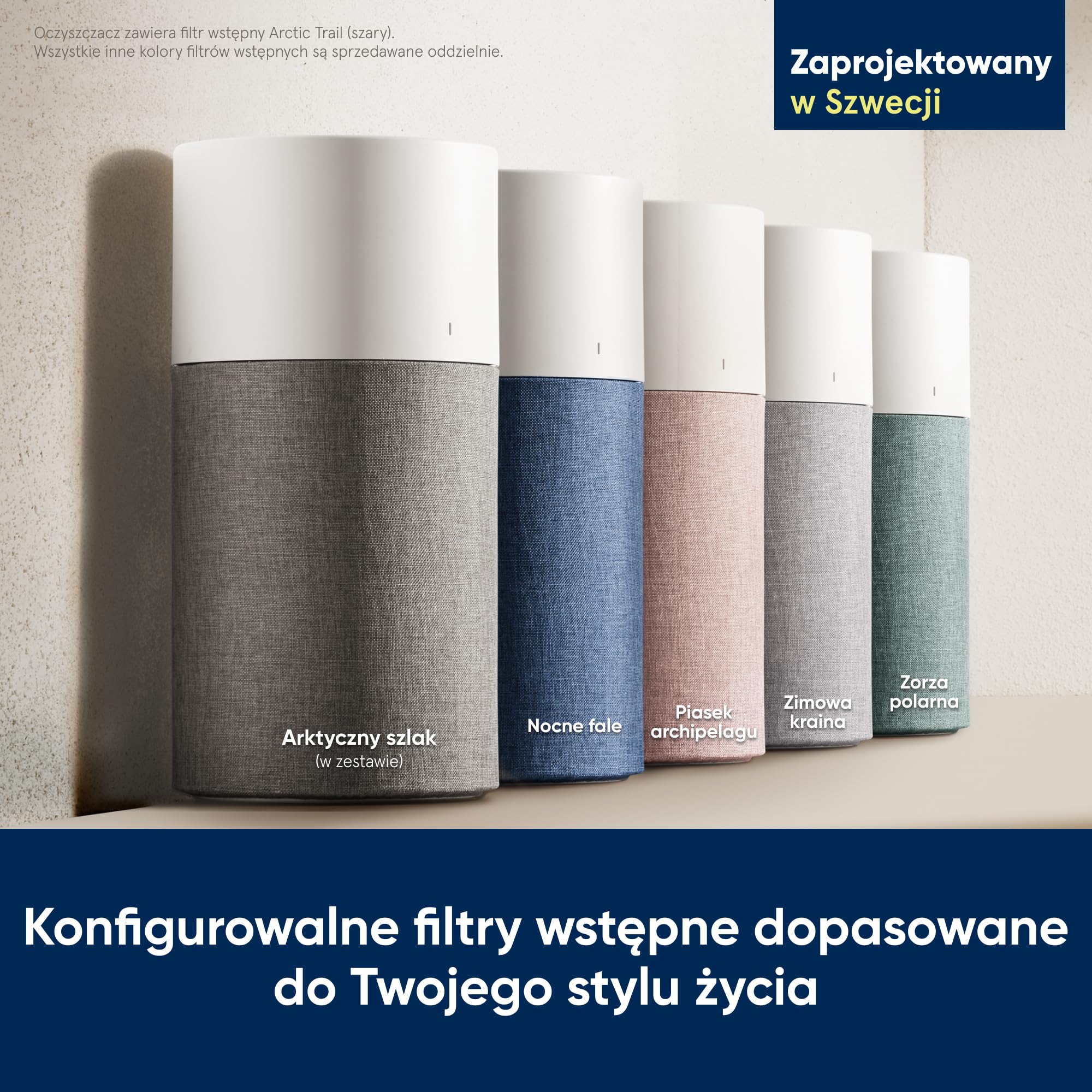 Blueair Blue Pure 3410 oczyszczacz powietrza, HEPA Silent, system filtracji do 86 m2, szary