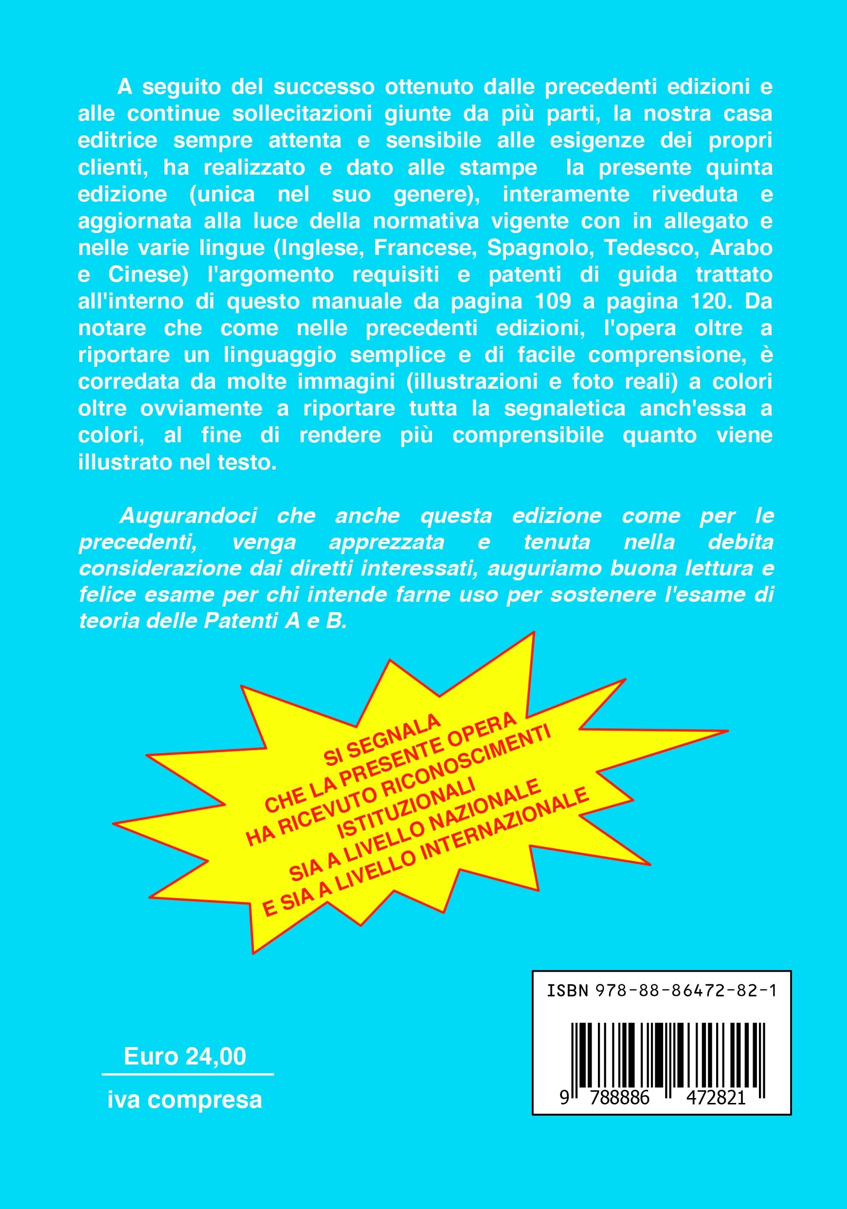 PATENTE A e B MULTILINGUE ristampa dicembre 2024