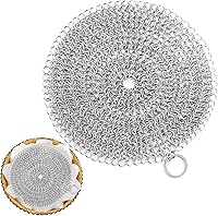 Patelai Stainless Steel Pie Weights Chain for Baking - Universal 7-10 Inch Fit, Dishwasher Safe, Blind Baking Essential (8 Inch)