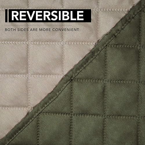 Miniatura 1084 de Easy-Going - Funda reversible para sofá, resistente al agua, con varillas de espuma y correas elásticas, protector de muebles para mascotas y perros