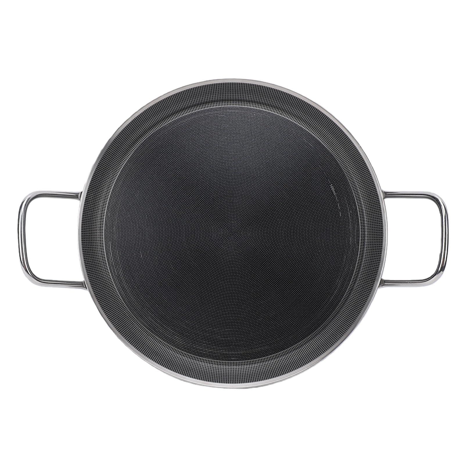 Sartén de Acero Inoxidable 316 de 30 Cm, Sartenes para Crepes con Asas de Fondo Plano, Calor Uniforme, Antiadherente, para Panqueques, Crepes, Huevos Sartén de Acero Inoxidable 316 de 30 Cm,