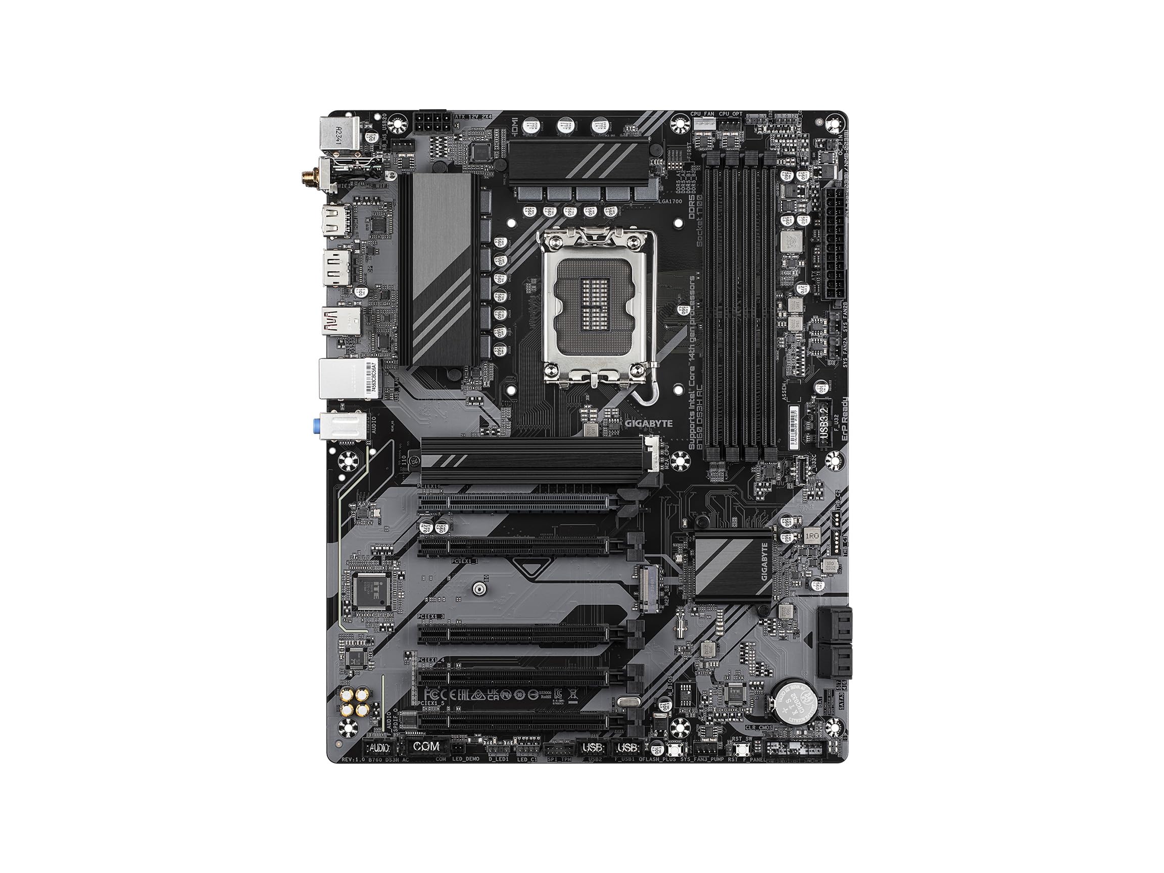 GIGABYTE B760 DS3H AC (rev. 1.0/1.1) LGA 1700 Intel B760 ATX