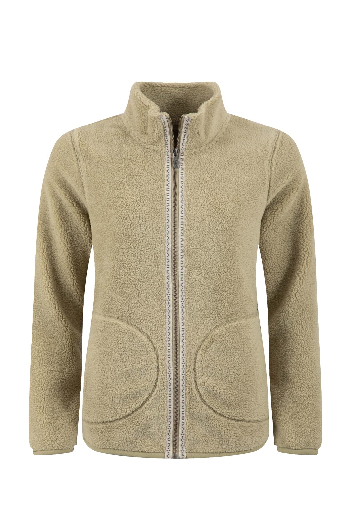 Weird Fish Women's Laurel Green Lucille Lightweight Full Zip Borg Fleece Size 8. (Jumper/Sweater/Fleece)