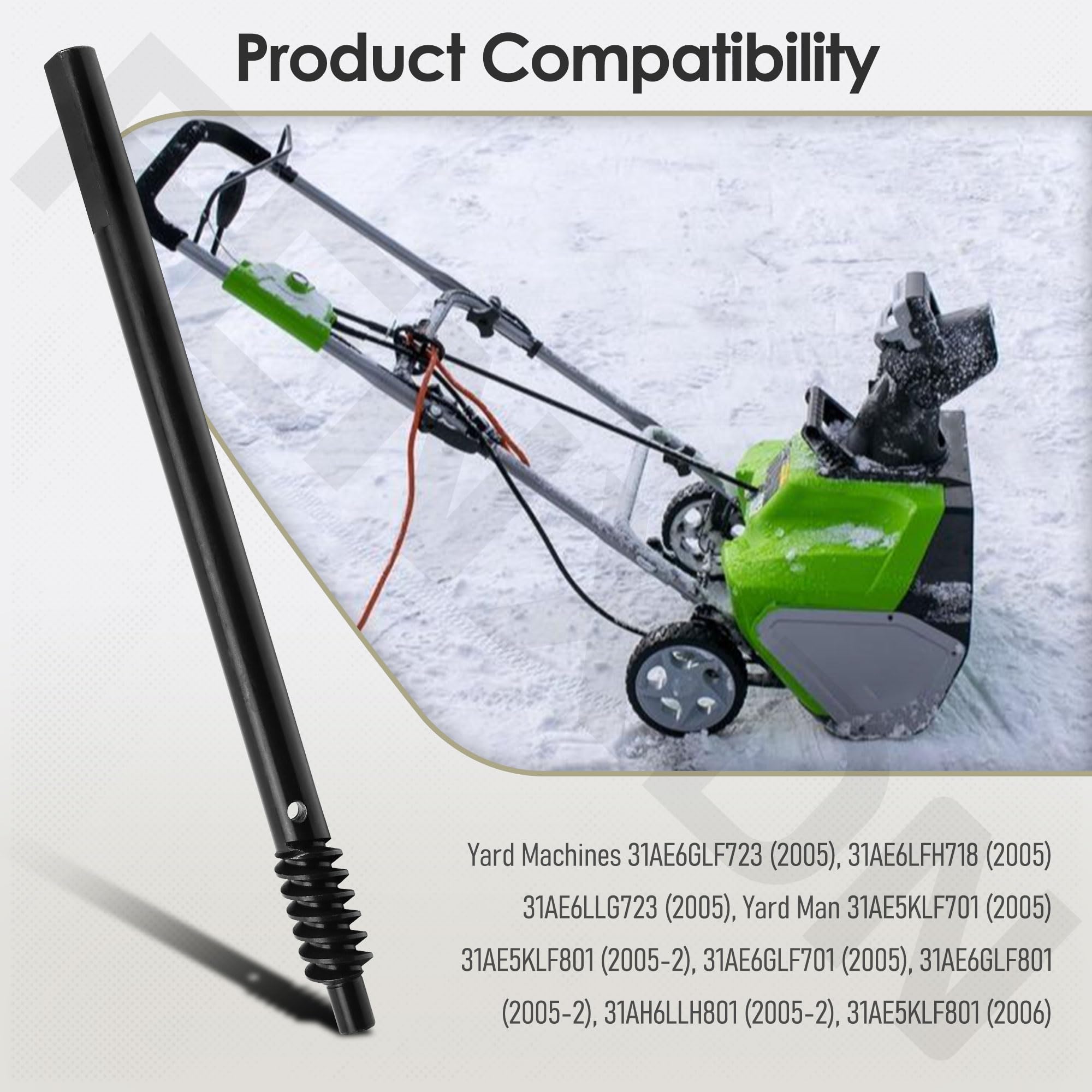 917-04126 717-04126 Worm Shaft Compatible with MTD Cub Cadet