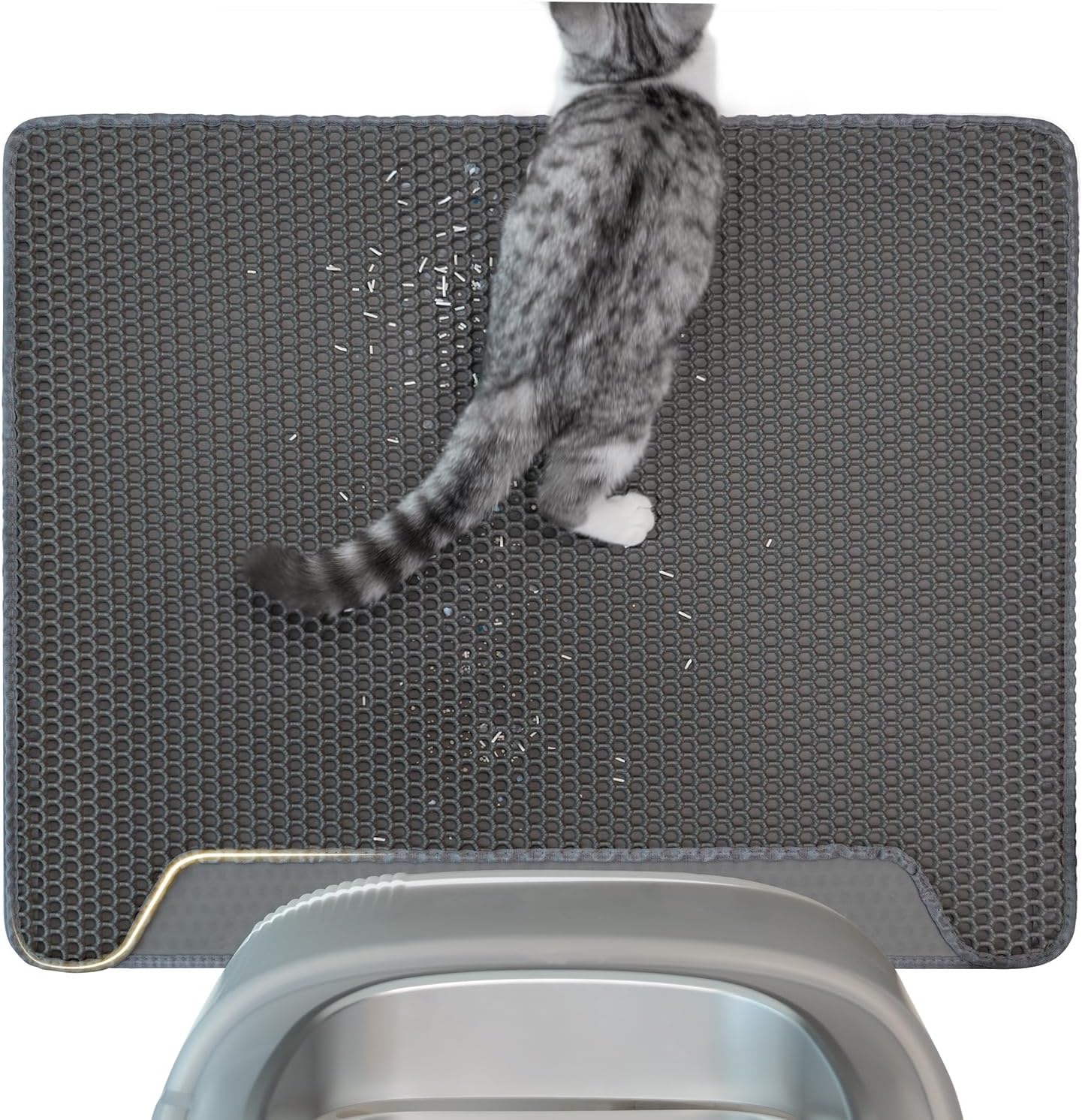 Conlun Cat Litter Mat,Double Layer Waterproof Litter Tray