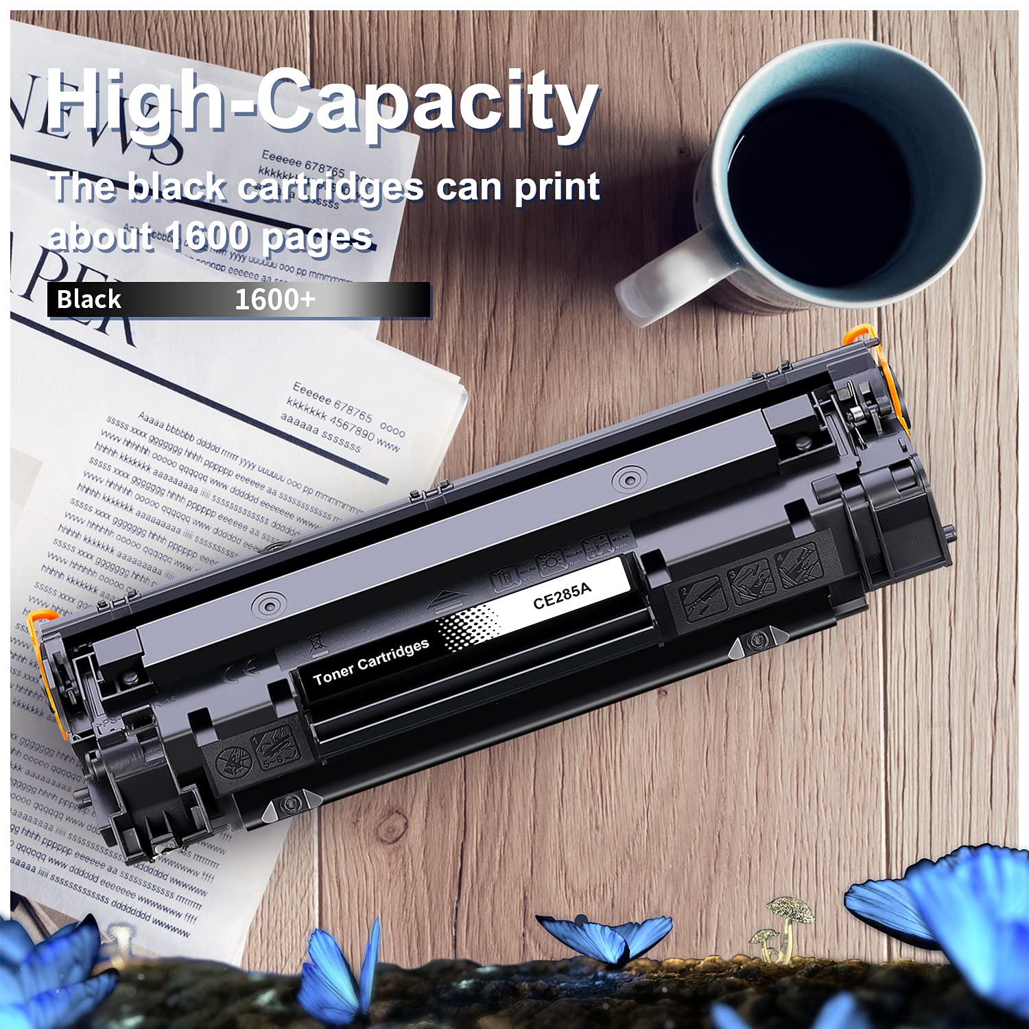 LOSMANN 2x toner kompatybilne tonery jako zamiennik do HP 85A CE285A do drukarek Laserjet Pro P1005 P1006 P1102W P1102 M1132MFP M1217NFW M1212NF M1213NF M1132 P1100 M1136 M1210 M1212 M1130 M1134