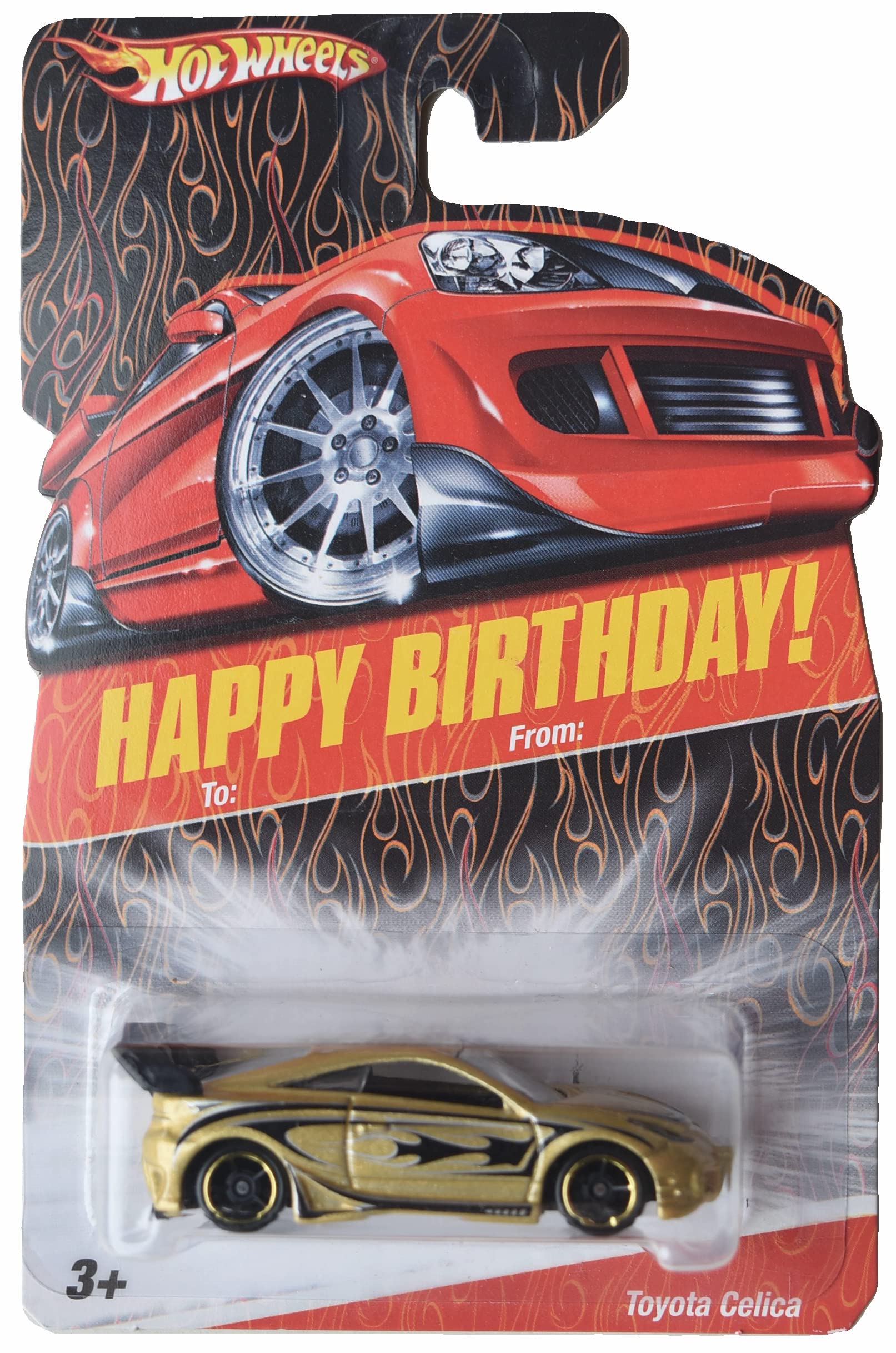 ミニカー Employees limited birthday hotwheels Hot Wheels Toyota Celica, Happy Birthday! Card [Gold] : Amazon.sg