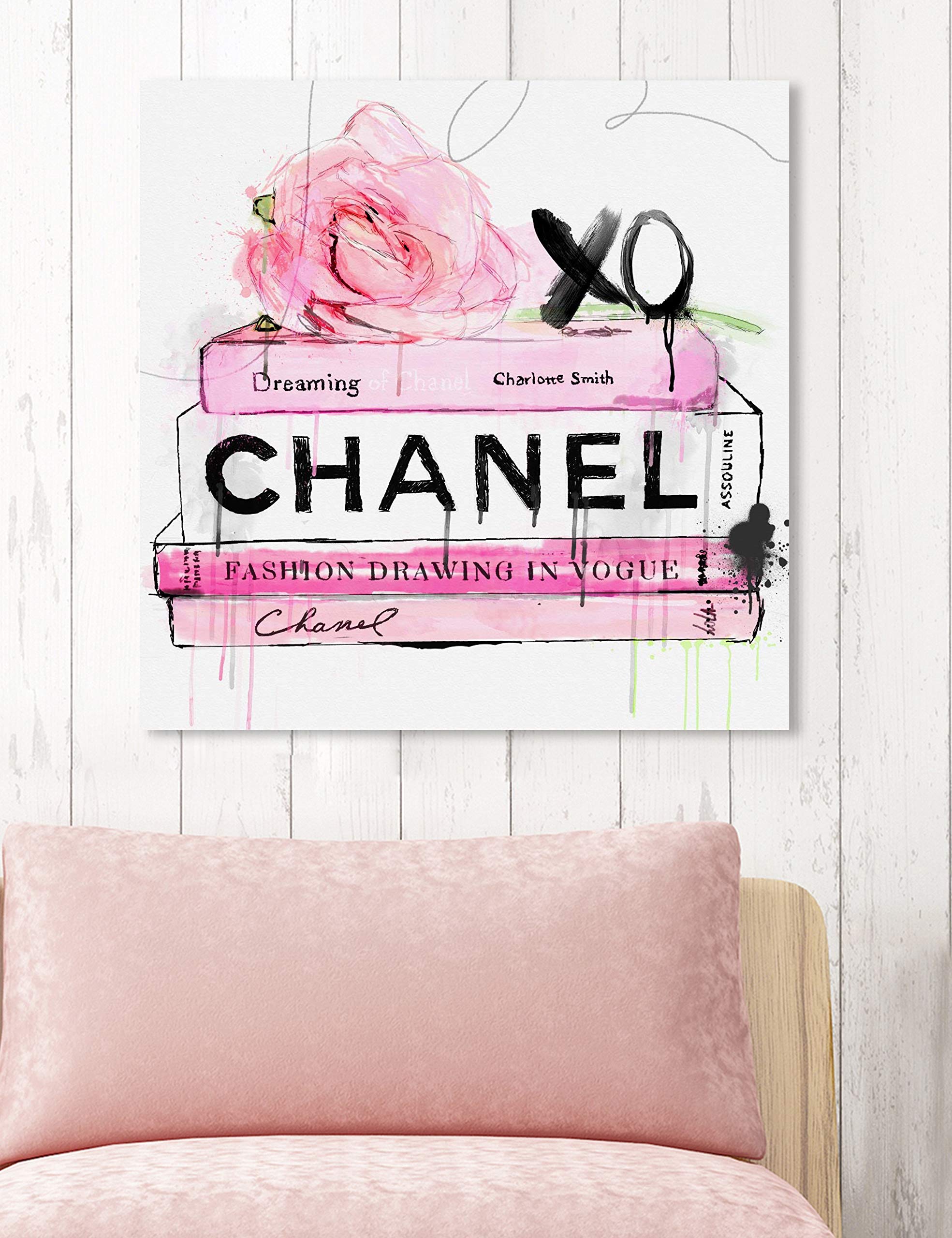 Amazon.com: Oliver Gal 'Dripping Roses and Chanel' The Floral and