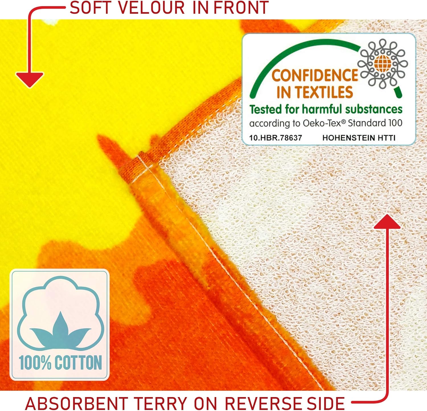 Softerry Personalized Tie Dye Beach Towel 30 x 60 inches 100% Cotton Velour Rainbow Hippie Colors Printed (Custom Rainbow, 30" x 60")