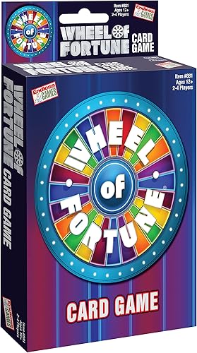 Juego de cartas Wheel of Fortune - Competencia de ritmo enfrentado - Juego de fiesta tamaño viaje
