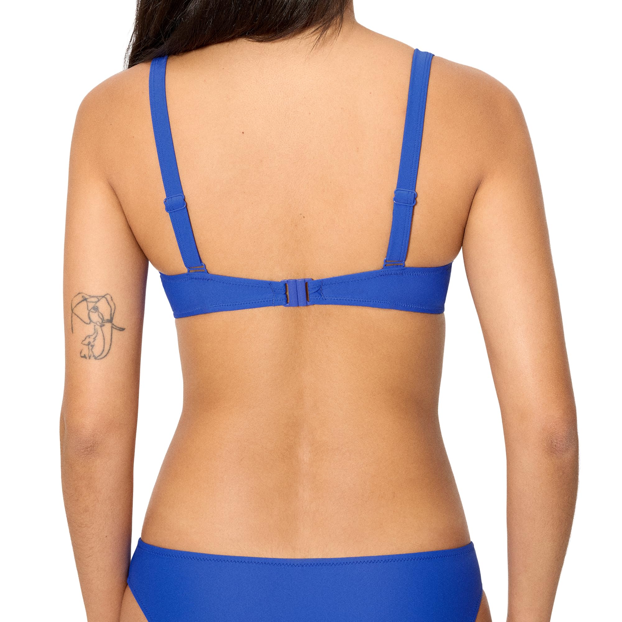 YSABEL MORA. Top Bikini con Aro Copa B. Top Bikini con Aro Y Relleno Tirantes Anchos Regulables. Color Liso para Look Completo .Colección Palms.