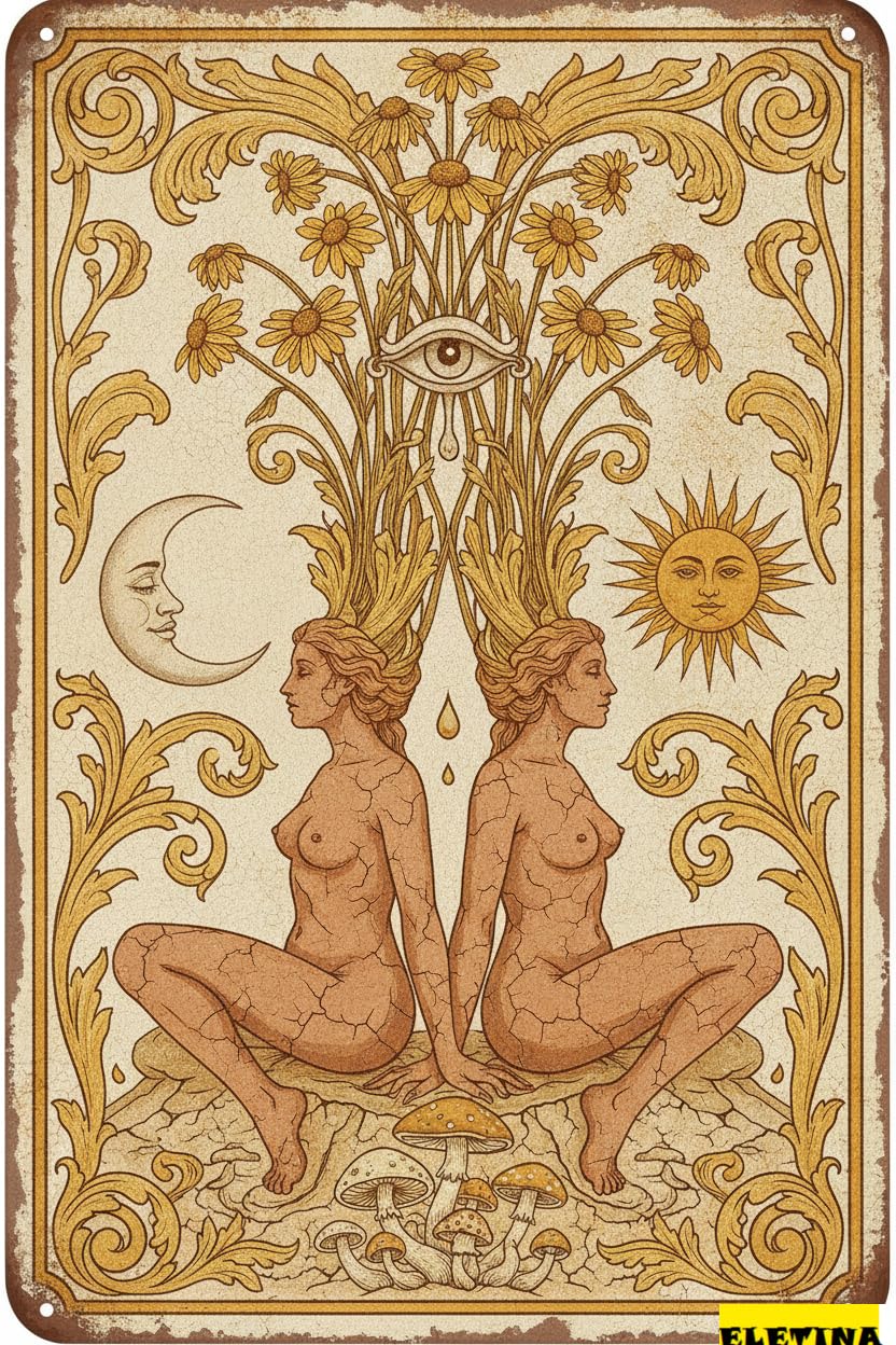 Personalized Sign for Man Cave Hippie Decor Moon And Sun Tin Mushroom Vintage Metal Home Bar Room Or Accessories Garage S 8x12in Private Property Decorative