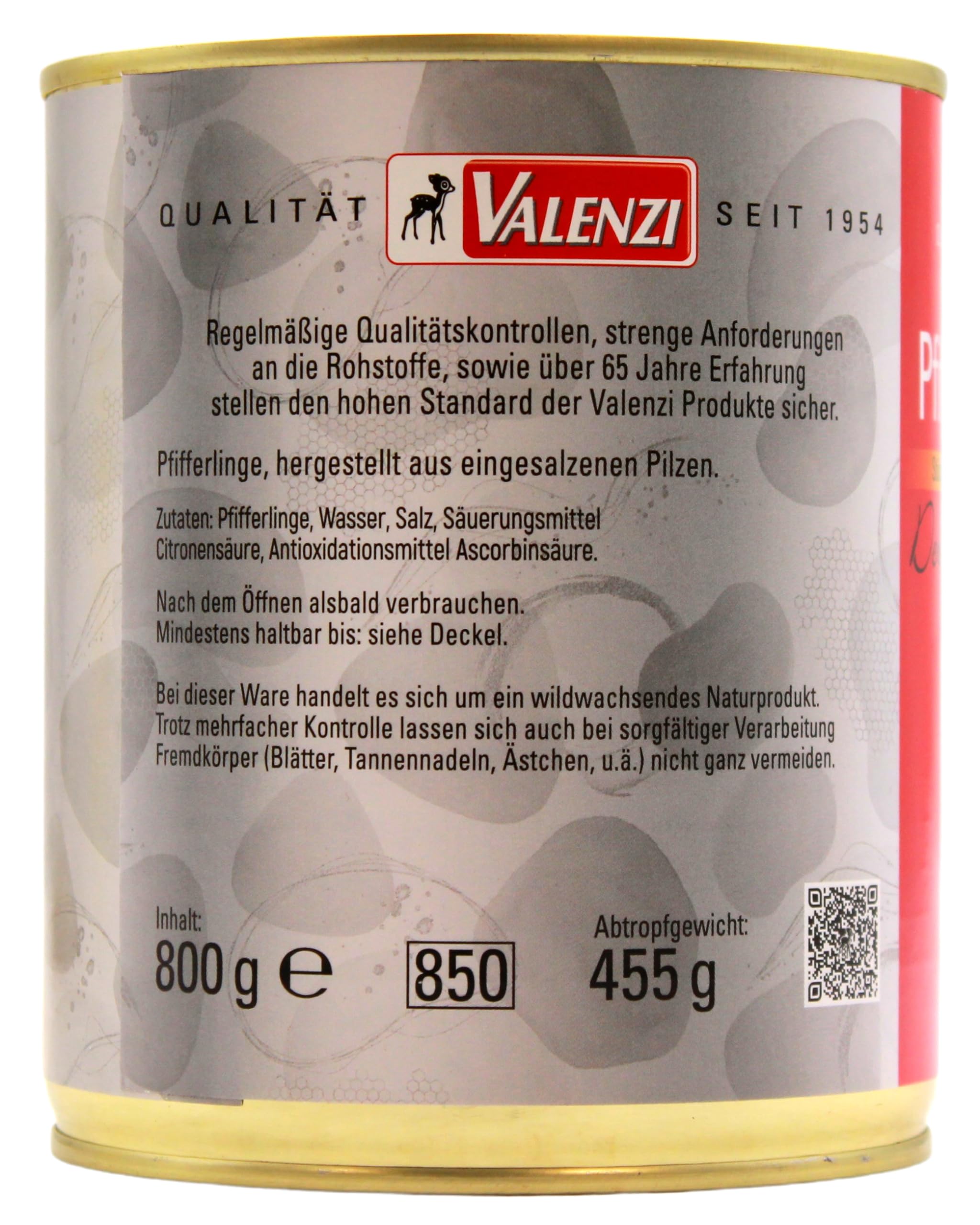 Valenzi Pfifferlinge Stücke, 6er Pack (6 x 455g)