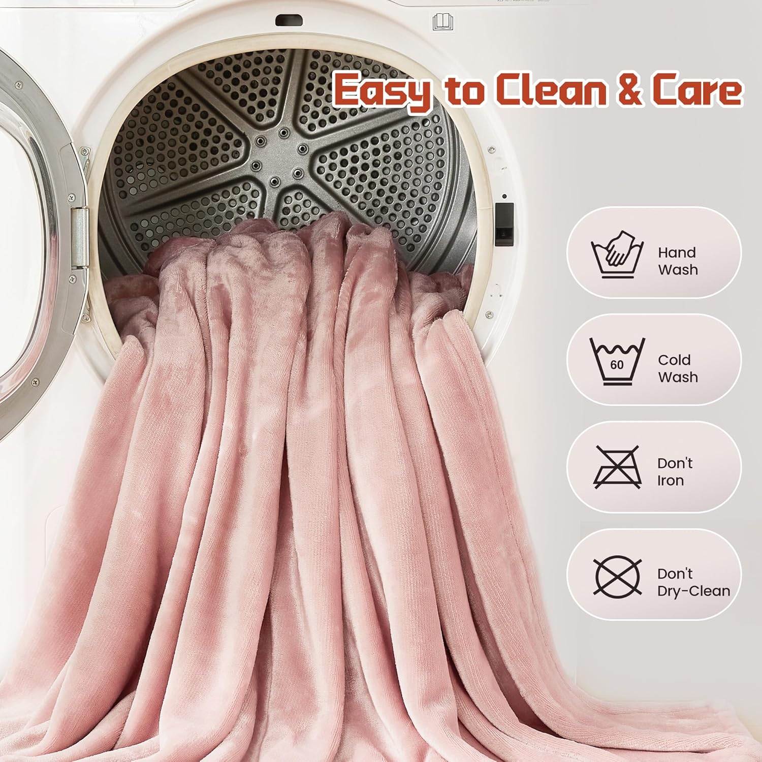 MAXEVE Heated Blanket Cordless Electric Wearable Blanket with 10000mAh Power Bank, USB Heating Throw Blanket, Fleece Throws Women Men Heating Hoodie for Indoor Outdoor, Camping Machine Washable, Pink - Image 7