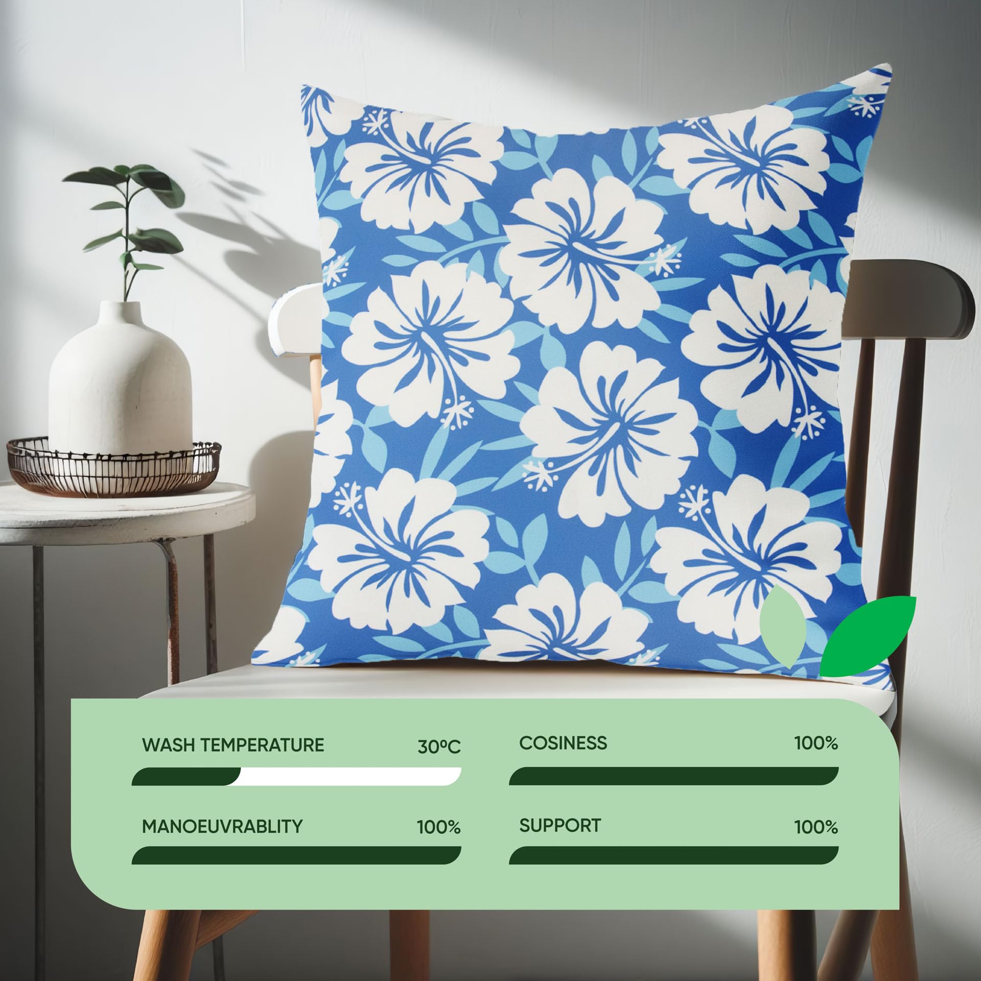 Gardenwize Outdoor Scatter Cushions Pair 45x45cm Weather Resistant Machine Washable - Image 4