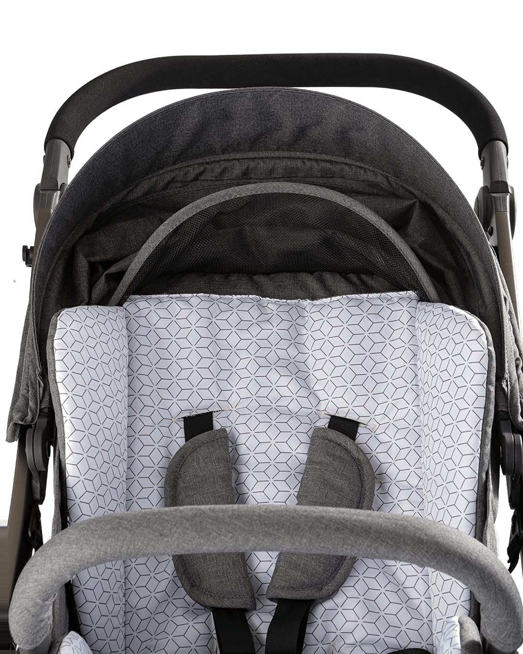 TWISTSHAKE Sitzauflage und Fußsack Set für Tour Kinderwagen, Grau