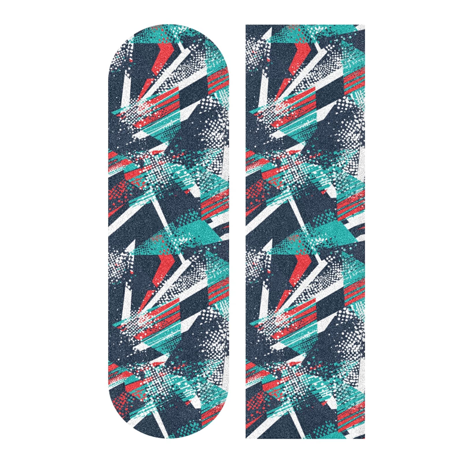 Oyihfvs Skateboard Grip Tape Sticker, Anti Slip Sandpaper Sheet Scooter Longboard, Strong Stickiness, Wearable Tear Resistance 10" x 44"