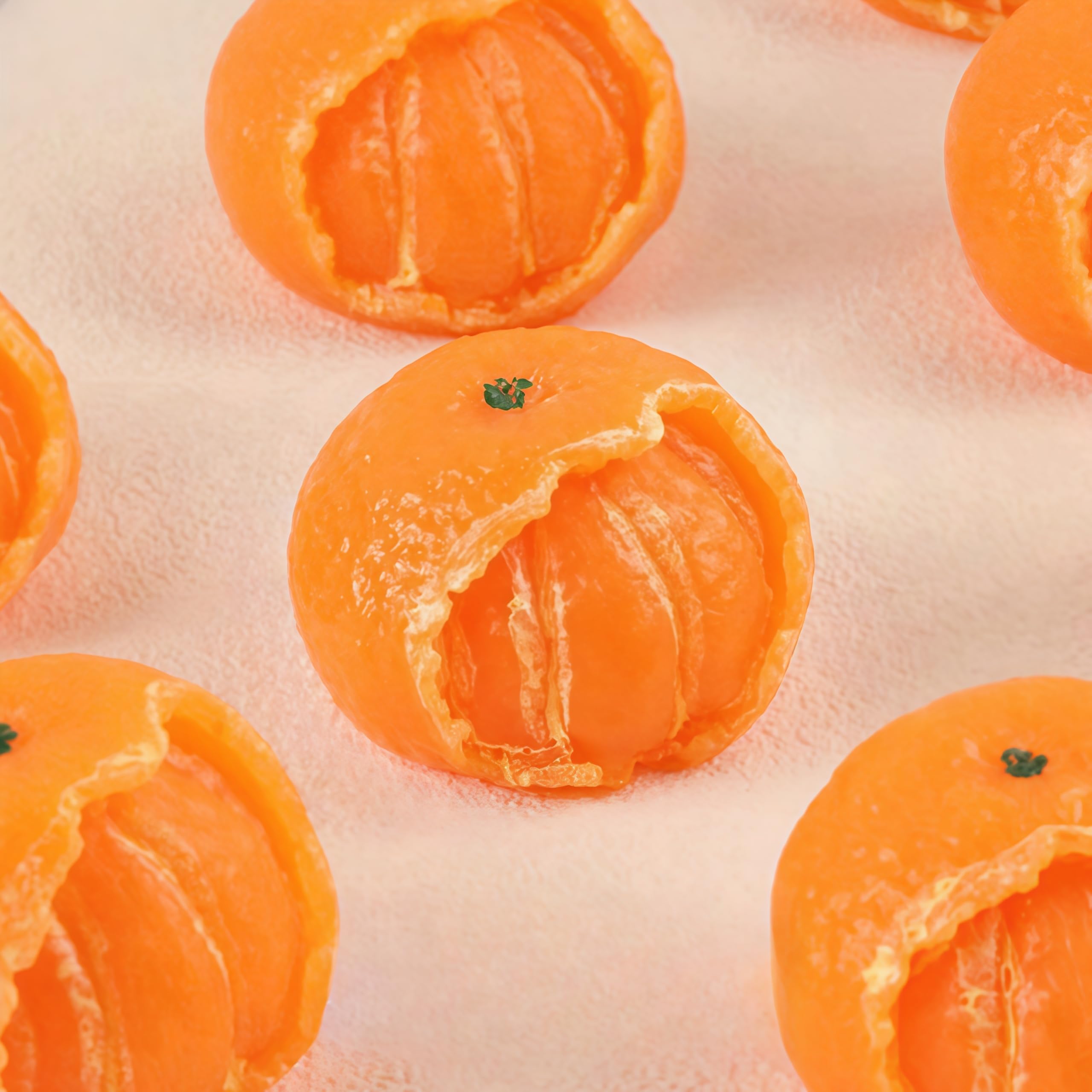 TIM CHESS 2 PCS Orange Silicone Stress Relief Squishy Toy, Ultra-Soft Cute Squeeze Stress Relief Decompression Venting Toy, Anxiety & Relaxation