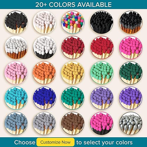 Miniatura 6 de Combinaciones de 4 pulgadas en el color de tu elección (100 unidades, calcomanías llamativas incluidas)  Decorativo único y divertido para tu hogar,