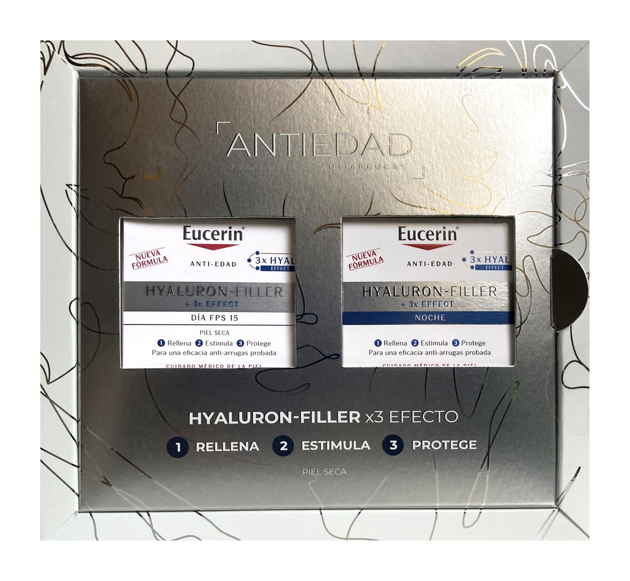 Eucerin Pack Hyaluron Filler Antiarrugas Crema De Día Piel Seca 50ml + Hyaluron Filler Crema De Noche 50ml