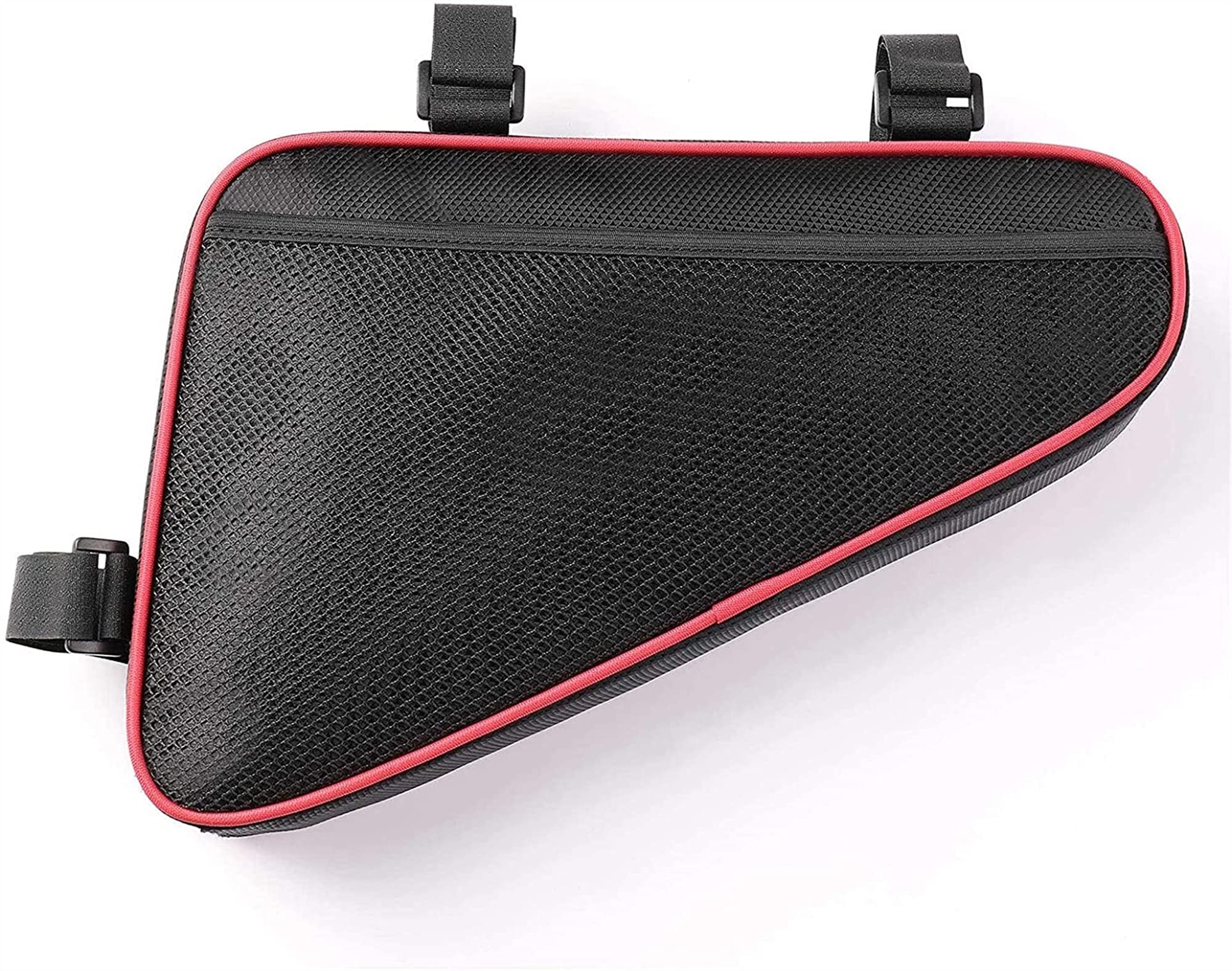 Bolsa for Bicicleta, Bolsa Triangular, for viga, Delantera for de montaña, for sillín, for el Tubo Superior, Equipo conducción(Red)