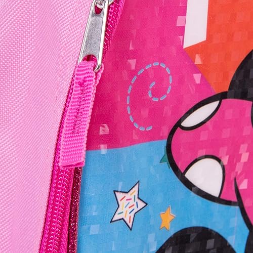 Miniatura 5 de Juego combinado de mochila de Minnie Mouse, juego de mochila de 4 piezas para niñas de Minnie Mouse de Disney - Kit de mochila y almuerzo, Rosa,