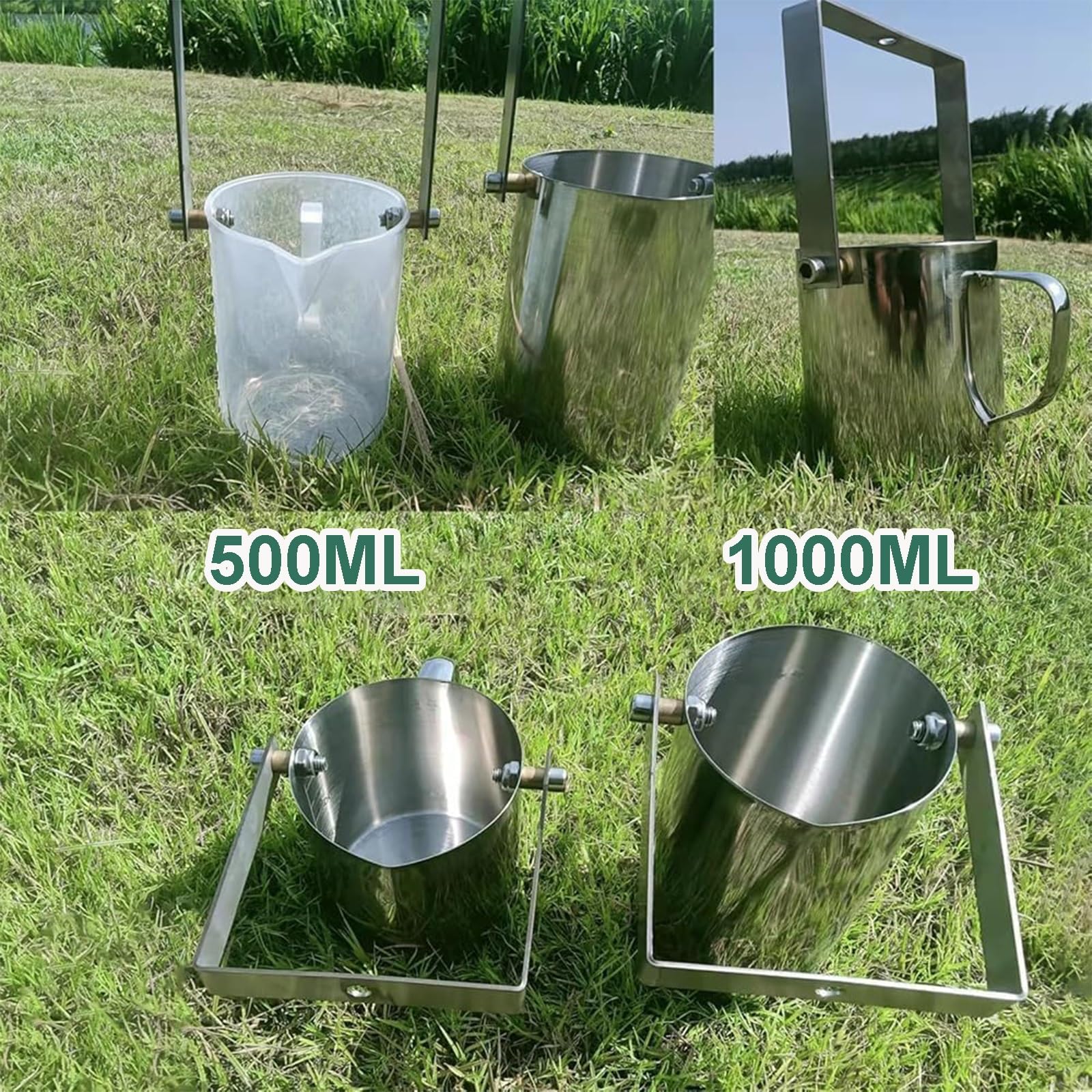 Muestreador de Agua telescópico, 500 ml/1000 ml, Varilla de Acero Inoxidable, cucharón de plástico, Vaso de péndulo, muestreador, Vaso de recolección de Agua Potable, cucharón de recolección de l