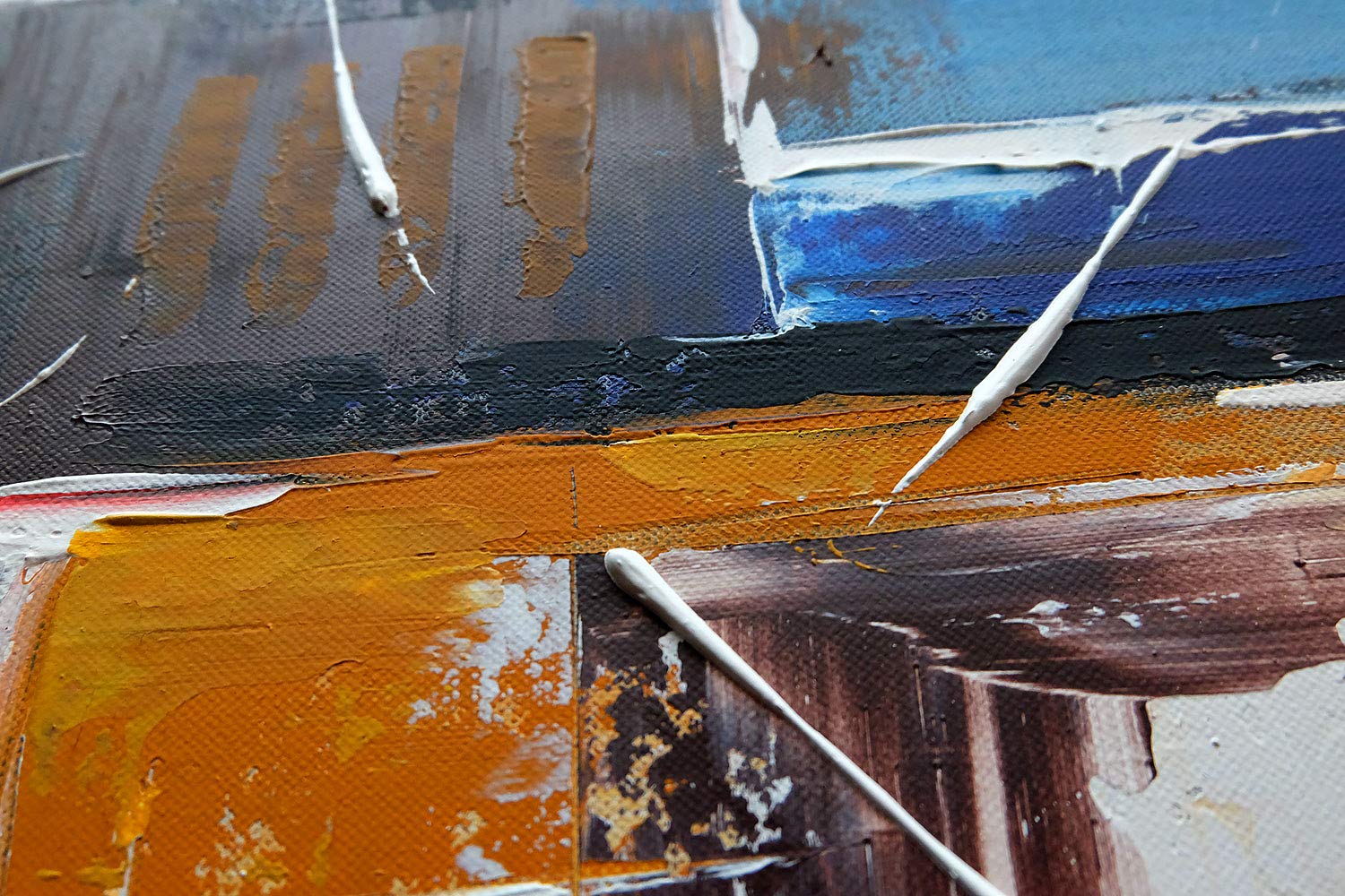Monica Mirafiori I 140x70 cm I Tableau Peint à la Main I Modèles Tableau I Peintre Moderne I Tableaux Peintures I Toile sur Cadre en Bois