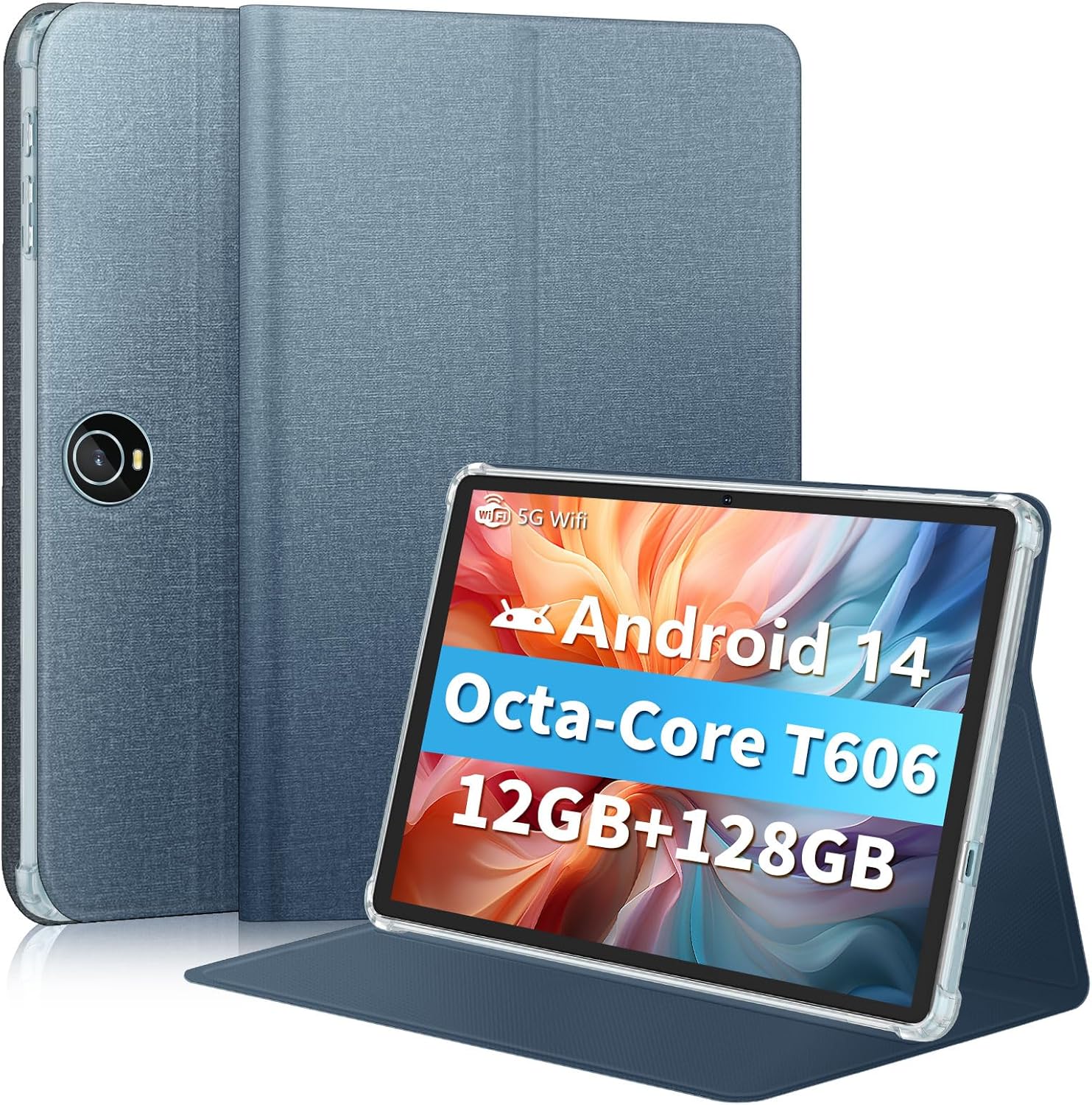 11 Inch Tablet Android 14 Tablets, 2024 GMS Certified, Octa Core Tablet PC with case12GB RAM 128GB ROM 1TB Expand, 8000mAh, Fast Charging, 5GWiFi, BT5.0, FM, GPS (Blue-1) 11 Inch Tablet Android 14 Tablets, 2024 GMS Certified, Octa Core Tablet PC with case12GB RAM 128GB ROM 1TB Expand, 8000mAh, Fast Charging, 5GWiFi, BT5.0, FM, GPS (Blue-1)