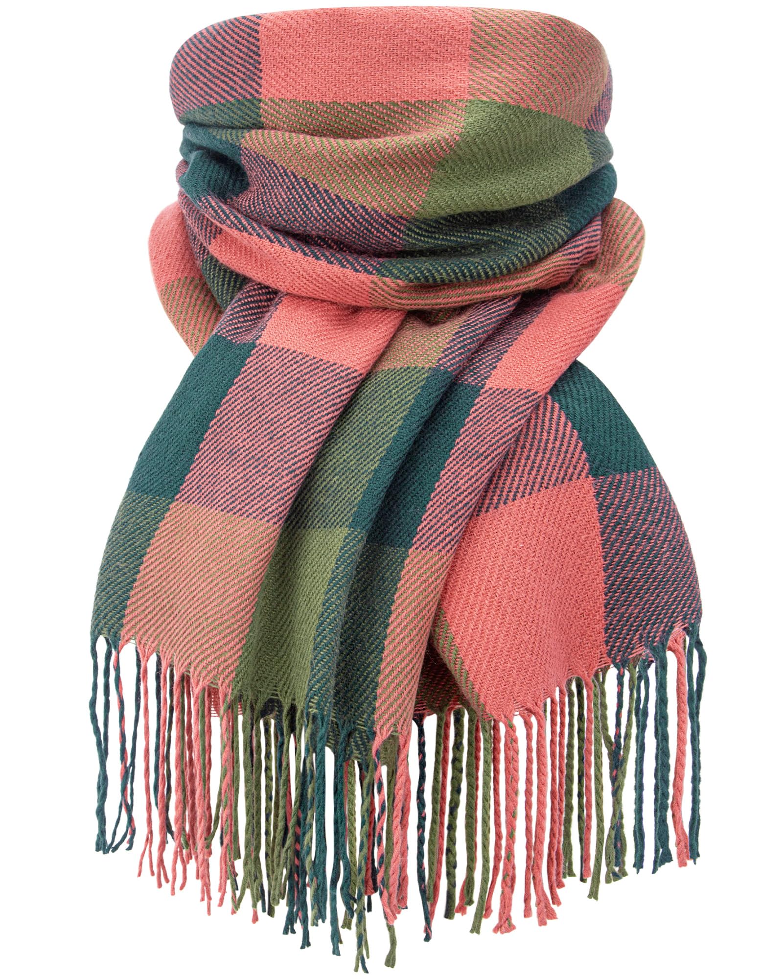 Winter Scarf for Women Long Plaid Scarves Ladies Gifts