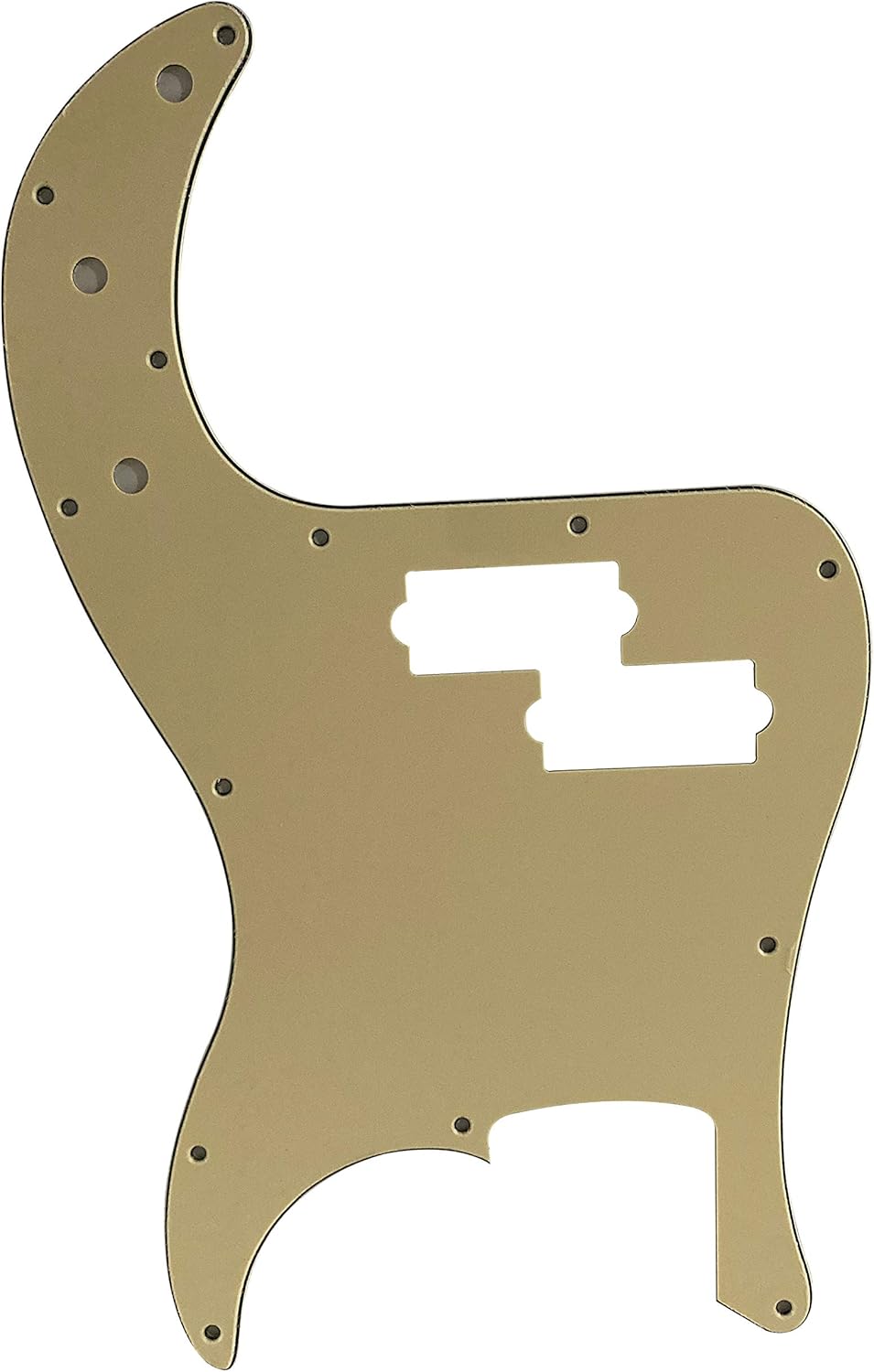 Guitar Parts For Fender US Standard Precision P Bass Guitar Pickguard (3 Ply Vintage Yellow)