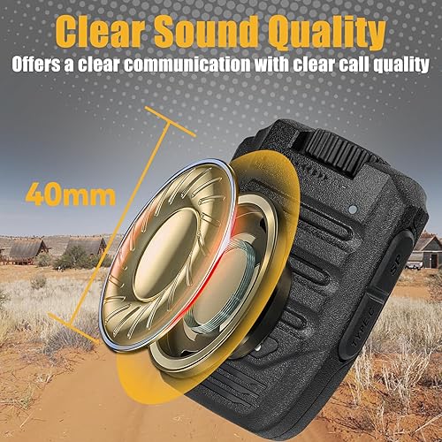 Miniatura 5 de Retevis RB89 Radios bidireccionales de largo alcance, walkie talkies para adultos con micrófono inalámbrico, alta potencia, VOX, USB-C, radio GMRS