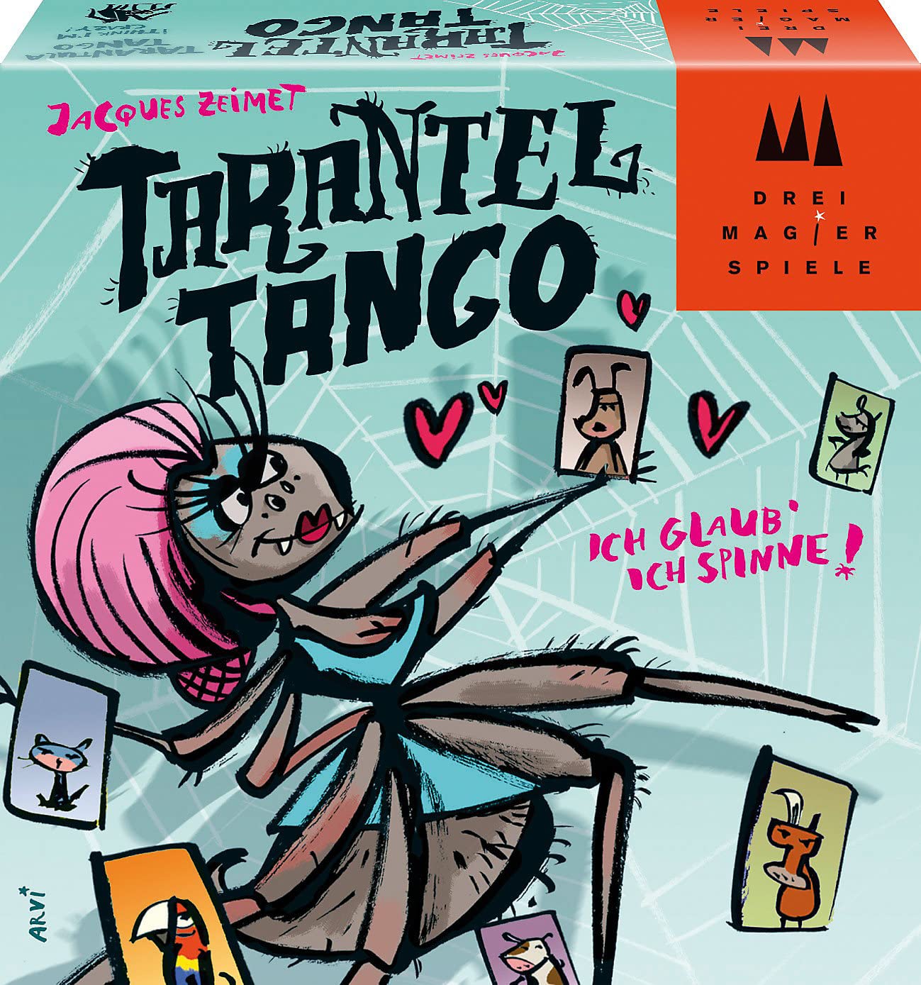 Schmidt, Tarantula Tango, Card Game, Ages 7+, 2-5 Players, 15 Minutes Playing Time, Multicoloured