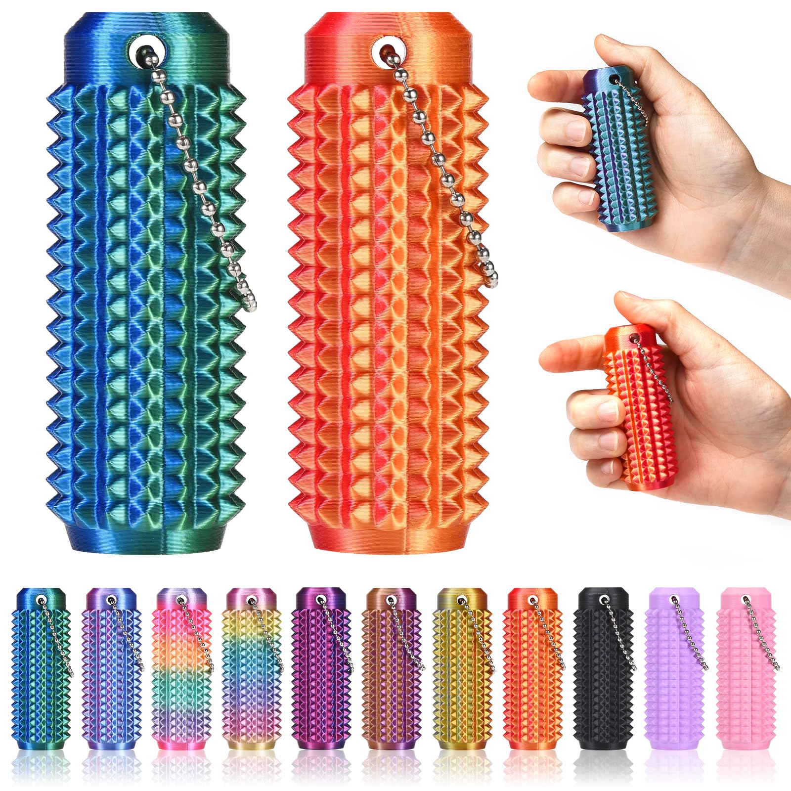 Little Ouchies Lot de 2 jouets sensoriels avec bouton patte de chien et chat pour adultes