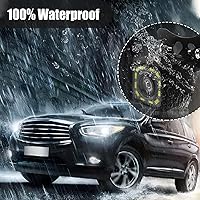 Vista 3 de QUICTO Car Backup Camera, Waterproof Ultra HD 12 LED Night Vision Rear View Camera, 170° Wide View Angle Long License Plate Frame Camera, Universal