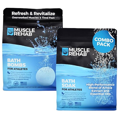 Muscle Rehab Sports Recovery Muscle Rehab Combo Handmade Bath Bombs
