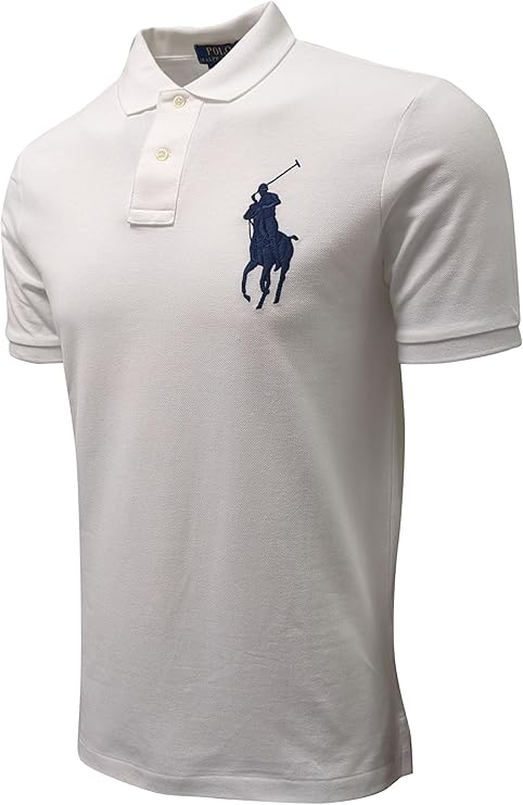 POLO RALPH LAUREN Mens Classic Fit Polo Big Pony (Medium, Navy
