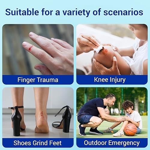 Miniatura 6 de Ourmed Vendajes de tela flexibles y vendajes transparentes impermeables con almohadilla antiadherente sin látex vendaje adhesivo de colores arcoíris