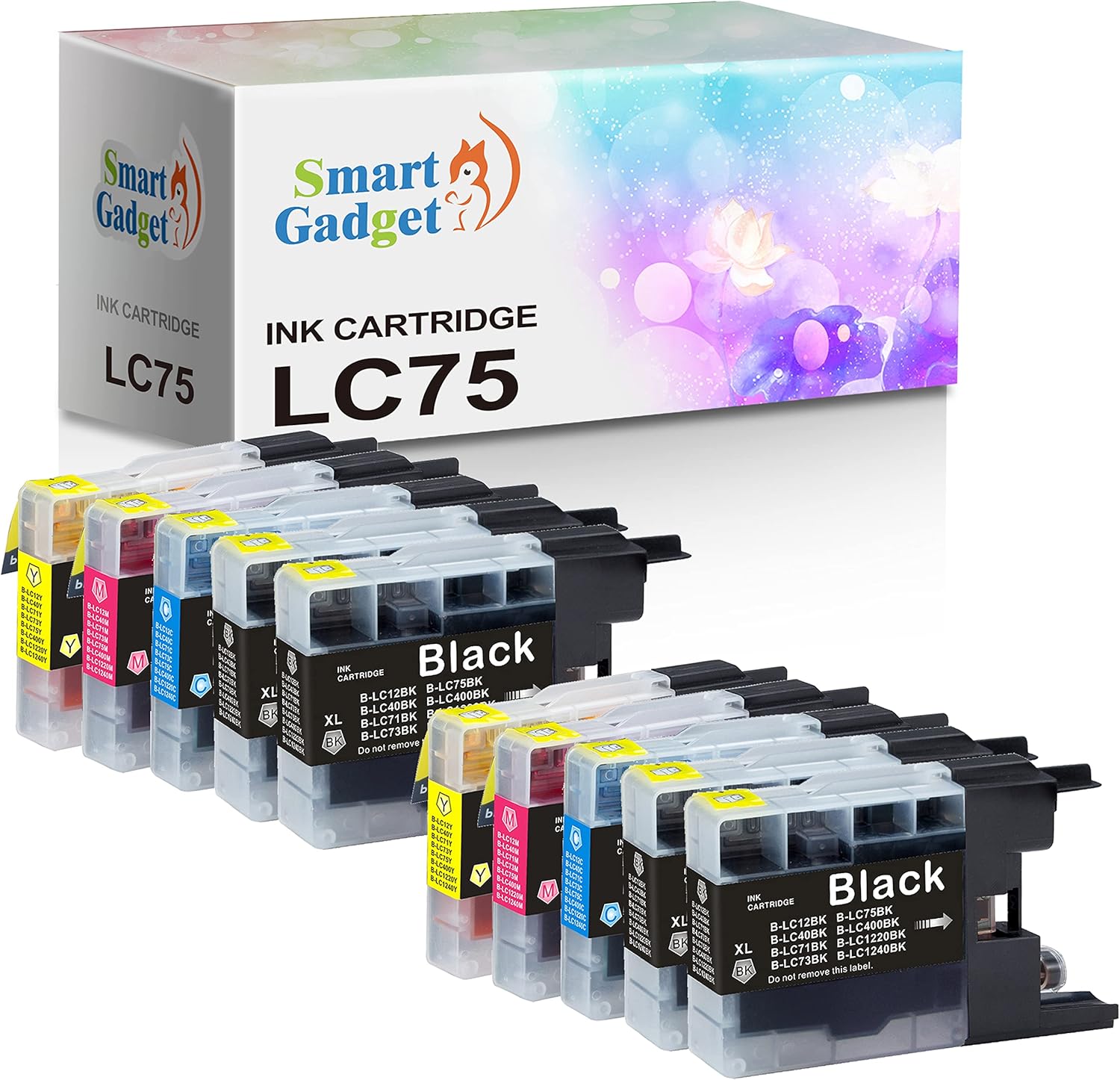 Smart Gadget Compatible Ink Cartridges Replacement for Brother LC75 XL